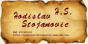 Hodislav Stojanović vizit kartica